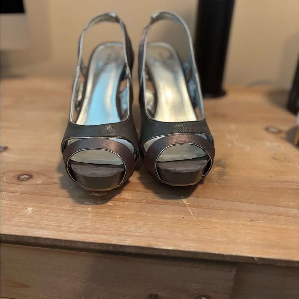 Nine West Black and Brown Heels